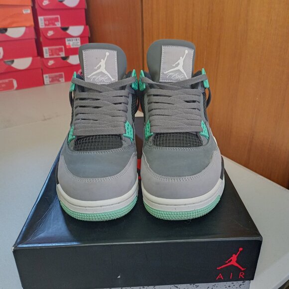 Size 10.5 - Jordan 4 Retro Green Glow 2013 OG box excellent condition - Picture 5 of 11
